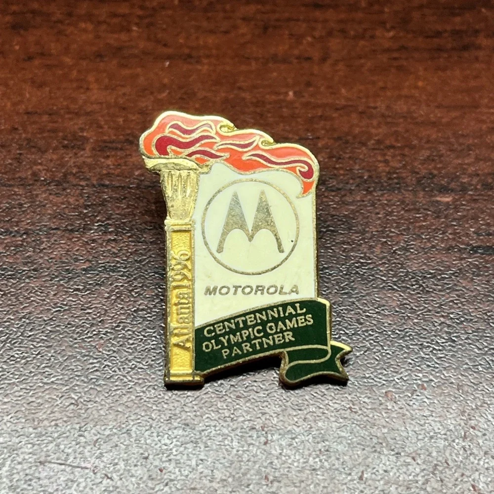 1996 Atlanta Olympics‎ Motorola Cell Phones Centennial Partner Lapel Hat Pin